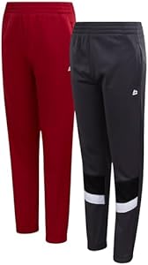 RBX Boys' Sweatpants - 2 Pack Tricot Active Performance Fleece Basic Jogger Pants - Breathable Athletic Pants for Boys (4-20) Rbx