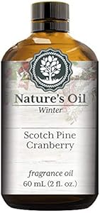 Scotch Pine Cranberry Fragrance Oil (60ml) For Diffusers, Soap Making, Candles, Lotion, Home Scents, Linen Spray, Bath Bombs, Slime Nature's Oil