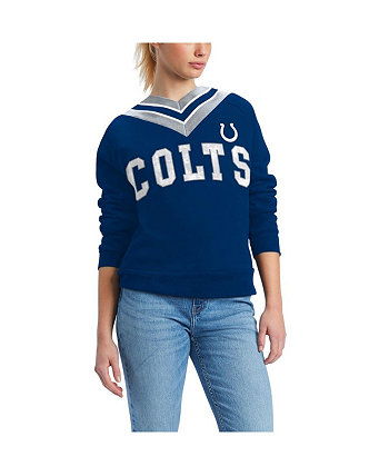 Женский пуловер с v-образным вырезом Royal Indianapolis Colts Heidi Tommy Hilfiger