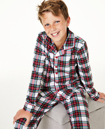 Matching Kids Stewart Plaid Pajama Set, созданный для Macy's Family Pajamas
