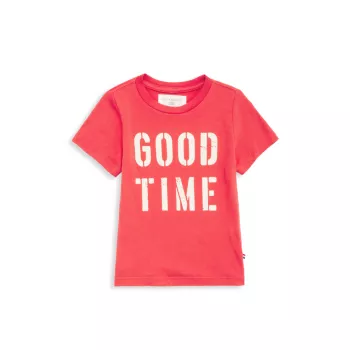 Маленькая девочка &amp;amp; Хлопковая футболка Good Times для девочек Sol Angeles