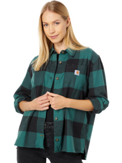 Рубашка Rugged Flex® Loose Fit средней плотности из фланели с длинными рукавами в клетку Carhartt
