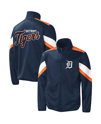 Мужская темно-синяя куртка с молнией во всю длину Detroit Tigers Earned Run G-III Sports