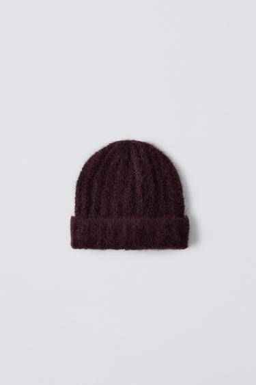 WOOL BLEND KNIT HAT ZARA