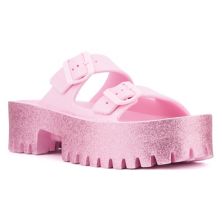 Olivia Miller Women's Sparkles Slide Sandals OLIVIA MILLER
