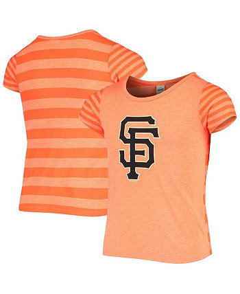 Boys and Girls Preschool Heathered Orange San Francisco Giants Striped Logo T-shirt Bimm Rider Sportswear