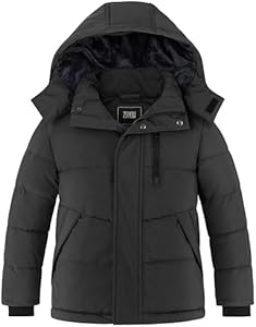 ZSHOW Boy's Warm Winter Coat Soft Fleece Jacket Waterproof Snow Coat Zshow