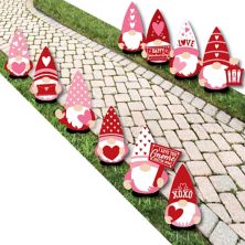 Big Dot of Happiness Valentine Gnomes - Lawn Outdoor Valentine’s Day Party Yard Decor 10 Pc Big Dot of Happiness