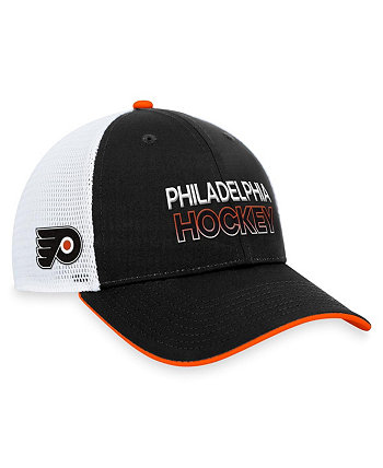 Мужская черная регулируемая кепка Philadelphia Flyers Authentic Pro Rink Trucker Fanatics