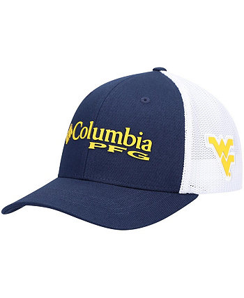 Кепка PFG Flex Snapback для мальчиков темно-синего цвета West Virginia Mountaineers Collegiate PFG Columbia