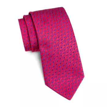 Geometric Silk Tie Charvet