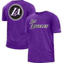 Men's New Era Purple Los Angeles Lakers 2022/23 City Edition Brushed Jersey T-Shirt New Era