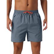 Men's Casual Elastic Waist Drawstring Mesh Lining Swimming Beach Shorts Inspire Chic