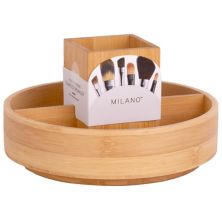 Бамбуковый вращающийся органайзер для макияжа Milano MILANO