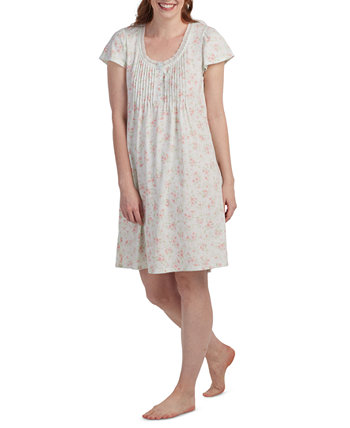 Women's Short-Sleeve Floral Nightgown Miss Elaine