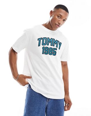 Tommy Jeans regular varsity sport t-shirt in white Tommy Jeans