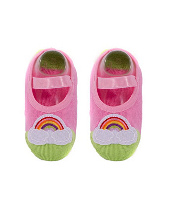Носки для малышей и маленьких девочек с радужной аппликацией NWALKS