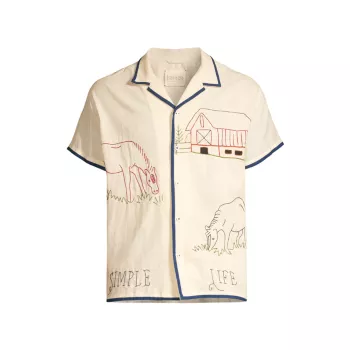 Рубашка для лагеря с вышивкой Craft Heritage Simple Life HARAGO