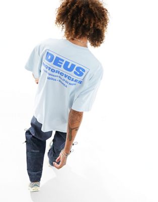 Синяя футболка с ритмом Deus Ex Machina Seoul Deus Ex Machina
