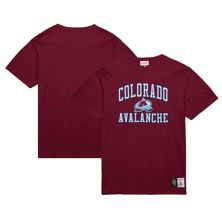 Мужская Футболка Mitchell & Ness Burgundy Colorado Avalanche Legendary Slub Mitchell & Ness