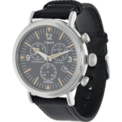 Часы Standard Chrono с комбинированным кожаным ремешком, 41 мм Timex