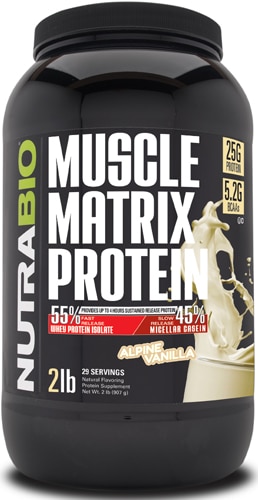 Muscle Matrix Protein с альпийской ванилью — 29 порций NutraBio