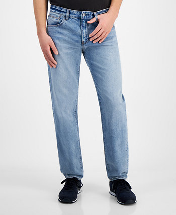 Мужские джинсы узкого кроя цвета индиго из денима Armani