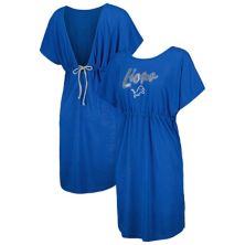 Women's G-III 4Her by Carl Banks Blue Detroit Lions Versus Swim Coverup In The Style
