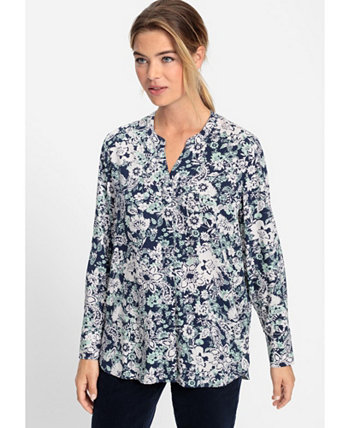 Women's Floral Print Tunic Shirt Olsen