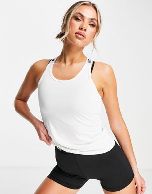 HIIT essential tank top in white HIIT