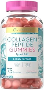 Carlyle Collagen Gummies | Strawberry Flavor Beauty Supplement | Hydrolyzed Collagen Peptides for Women & Men | Type 1 & 3 | Non-GMO, Gluten Free Carlyle