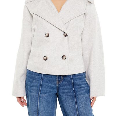 Cropped Trench Coat Forever21