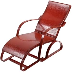 UPKOCH Dollhouse Decoration, Lounge Chair Model Mini Plastic Beach Sunbath Chair Longue Deck Chair Craft Dollhouse Upkoch