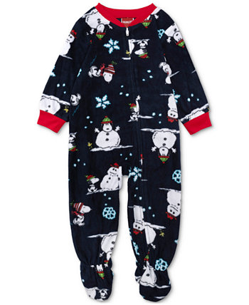 Соответствующая пижама на ножках Baby Peanuts Briefly Stated
