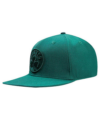 Мужская кепка Snapback с логотипом в тон зелено-лесного цвета Boston Celtics Pro Standard