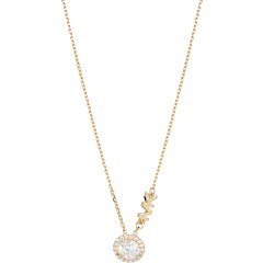 Ожерелье с подвеской-подвеской из чистого серебра, украшенное драгоценными металлами Michael Kors