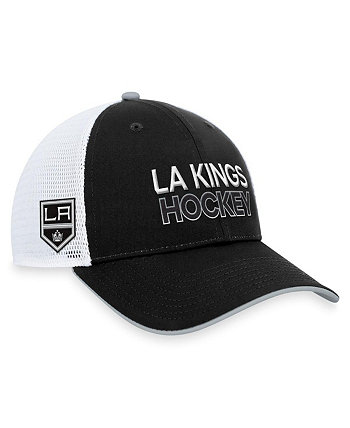 Мужская черная регулируемая кепка Los Angeles Kings Authentic Pro Rink Trucker Fanatics