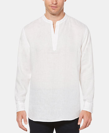Мужская рубашка Popover из льняной ткани шамбре Perry Ellis