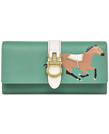 Kentucky Derby Large Leather Flapover Wallet Radley London