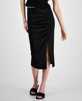Женская юбка без застежек с рюшами и боковыми разрезами, созданная для Macy's Bar III