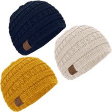 Теплые детские шапочки Keababies, 3 шт., детские зимние шапки от 0 до 36 месяцев, для новорожденных, для младенцев, малышей, мальчиков, девочек KeaBabies