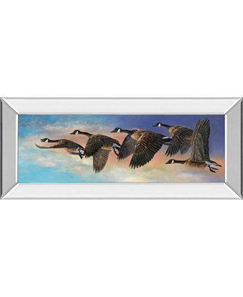 Ascent by Carolyn Настенное искусство с принтом в зеркальной раме - 18 "x 42" Classy Art