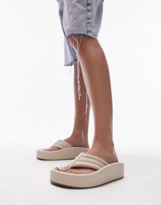 Белые сандалии с заниженной стелькой Topshop Gigi TOPSHOP
