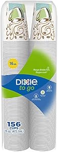 Dixie Perfectouch Insulated Paper Hot Cup, Coffee Haze Design - 150 Count Dixie