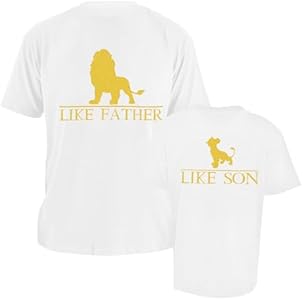 Daddy and Me Matching Outfits Like Father Like Son Family Shirts T-Shirt Animal Kingdom Tee Tops DUTUT