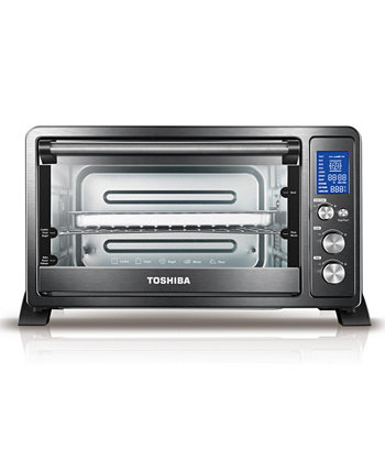 10,78-дюймовая цифровая конвекционная тостерная печь, черная нержавеющая сталь Toshiba