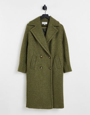 Зеленое двубортное пальто из букле Helene Berman Helene Berman