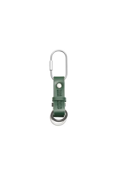 Брелок с карабином ZARA CARABINER LEATHER KEYCHAIN ZARA