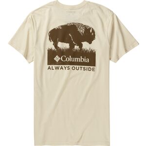 Однотонная футболка с короткими рукавами Columbia