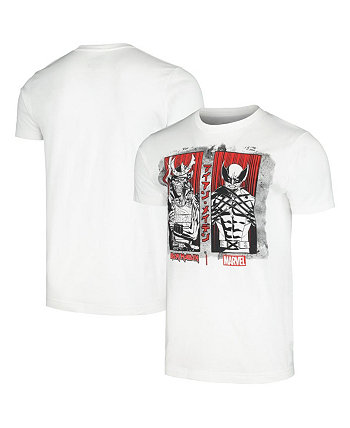 Мужская белая футболка Iron Maiden Senjutsu Wolverine Global Merch